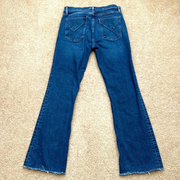 Hudson Nico Barefoot Bootcut in Olympic Raw Hem Stretch Jeans Size 29 - Picture 4 of 10